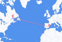 Flyreiser fra Sept-Îles, Canada til Alicante, Spania