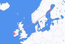 Vluchten van Graafschap Kerry, Ierland naar Vaasa, Finland