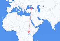 Flights from Entebbe, Uganda to Sivas, Turkey