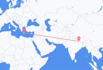 Flyrejser fra Bharatpur, Nepal til Iraklio, Grækenland