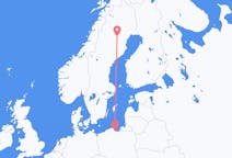 Flüge von Arvidsjaur, Schweden nach Danzig, Polen