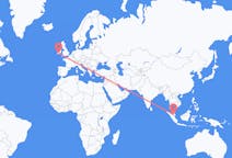 Flyrejser fra Malacca City, Malaysia til Cork, Irland