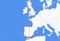 Flyg från Fes, Marocko till Aberdeen, Skottland