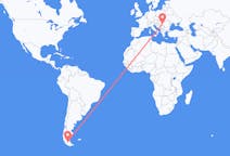 Flyrejser fra Punta Arenas, Chile til Timișoara, Rumænien