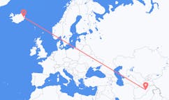 航班从阿富汗喀布尔市到埃伊尔斯塔济市，冰岛塞尔