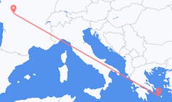 Flights from Tours, France to Parikia, Greece
