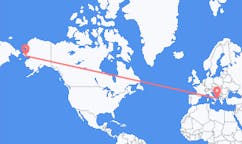 Flyrejser fra Nome, USA til Brindisi, Italien