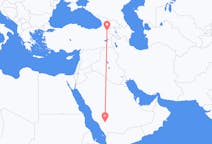 Flyrejser fra Bisha, Saudi-Arabien til Kars, Tyrkiet