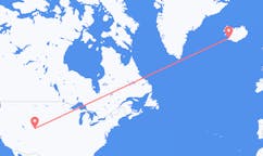 航班从美国海登市到雷克雅维克市，冰岛塞尔
