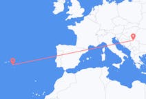Vluchten van Belgrado, Servië naar Ponta Delgada, Portugal