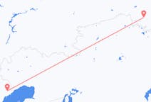 Vluchten van Omsk naar Astrachan