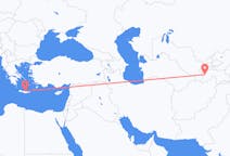 Flights from Dushanbe, Tajikistan to Heraklion, Greece