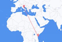 Flyreiser fra Pemba, Tanzania til Pescara, Italia
