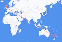 出发地 新西兰新普利茅斯前往英格兰的曼徹斯特的航班