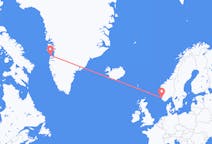 Vols d’Aasiaat, le Groenland pour Stavanger, Norvège