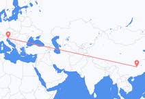 中国出发地 长沙市飞往中国目的地 的里雅斯特的航班