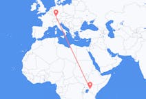Flyg från Eldoret, Kenya till Stuttgart, Tyskland
