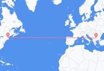 Vluchten van Manchester, Verenigde Staten naar Sofia, Bulgarije
