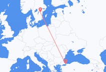 Flyrejser fra Istanbul, Tyrkiet til Linköping, Sverige