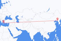 Flyrejser fra Dandong, Kina til Santorini, Grækenland