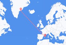 グリーンランドのから クルスク、スペインのへ メノルカ島フライト