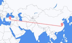 중국 황산시에서 출발해 터키 네브셰히르에게(으)로 가는 항공편