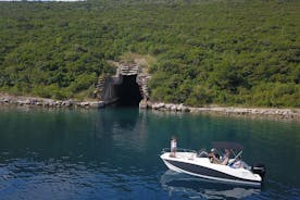 Boat tour to Lady of the Rock , Submarine base & Blue Cave swim