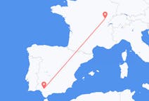 Flyg från Dole, Frankrike till Sevilla, Spanien