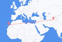Flyreiser fra Mazar-e Sharif, til Lanzarote