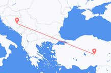 Flyg från Kayseri, Turkiet till Sarajevo, Bosnien och Hercegovina