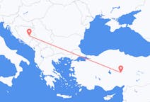 Flyg från Kayseri, Turkiet till Sarajevo, Bosnien och Hercegovina