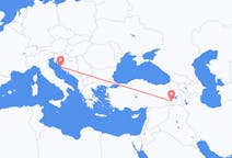 Flyreiser fra Siirt, til Zadar