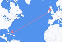 Flyg från Spring Point, Bahamas till Dublin, Irland