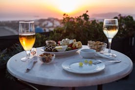 Tour del vino al tramonto di 4 ore a Santorini