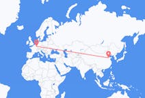 Flyg från Jinan, Kina till Luxemburg, Luxemburg