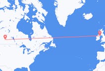 Flyreiser fra Saskatoon, Canada til Belfast, Nord-Irland