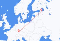 Flug frá Sankti Pétursborg, Rússlandi til Stuttgart, Þýskalandi