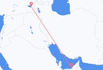 来自阿拉伯联合酋长国出发地 阿布扎比目的地 土耳其厢形车的航班