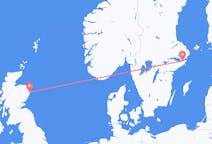 出发地 瑞典出发地 斯德哥尔摩前往苏格兰的阿伯丁的航班