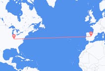 Flyrejser fra Louisville, USA til Madrid, Spanien
