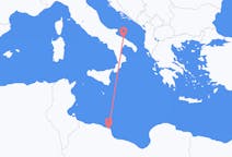 Flyrejser fra Misurata til Bari