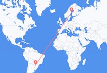 Flights from Puerto Iguazú, Argentina to Umeå, Sweden