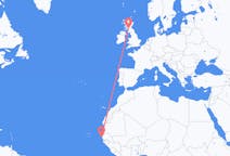 Flyg från Dakar, Senegal till Glasgow, Skottland