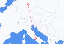 Flyg från Neapel, Italien till Erfurt, Tyskland