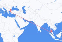 Flyreiser fra Penang, Malaysia til Mytilene, Hellas