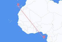 Vluchten van Sao Tomé naar Tenerife