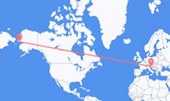 Flyg från Nome, USA till Trieste, Italien