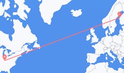 Flyrejser fra Louisville, USA til Vaasa, Finland