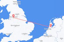 Flyreiser fra Manchester, England til Amsterdam, Nederland