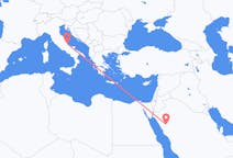 Flights from Al-`Ula, Saudi Arabia to Pescara, Italy